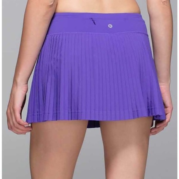 lululemon athletica Dresses & Skirts - Lululemon Pleat To Street II Purple Skort